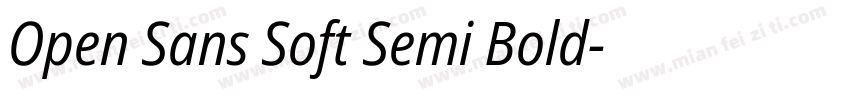 Open Sans Soft Semi Bold字体转换